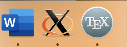 XQuartz in Taskbar